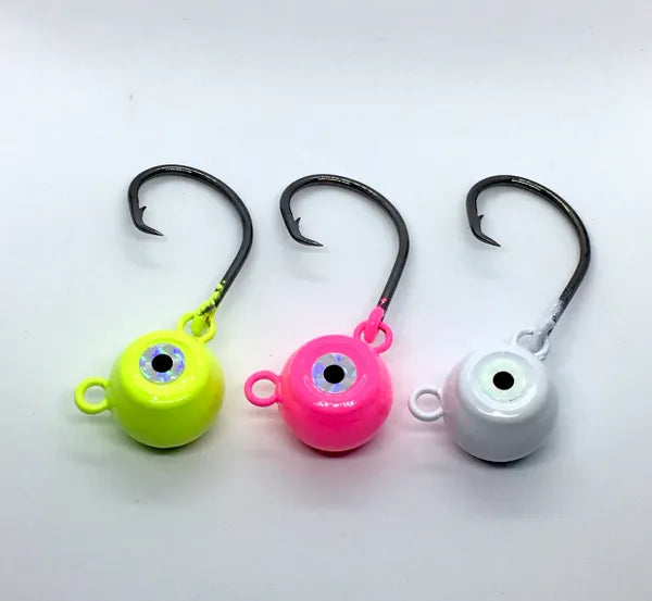 cyclops fishing hook Swing Jigs Use size 00 Mepps Barbless Grabber RED:2-8 pack Diawa Saltist 5000 reel Care_Medium