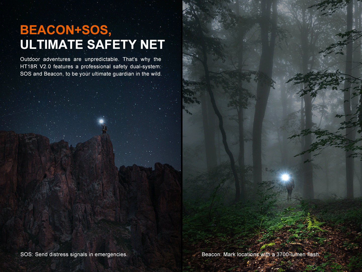 Fenix HT18R V2 Long-Range Hunting Flashlight