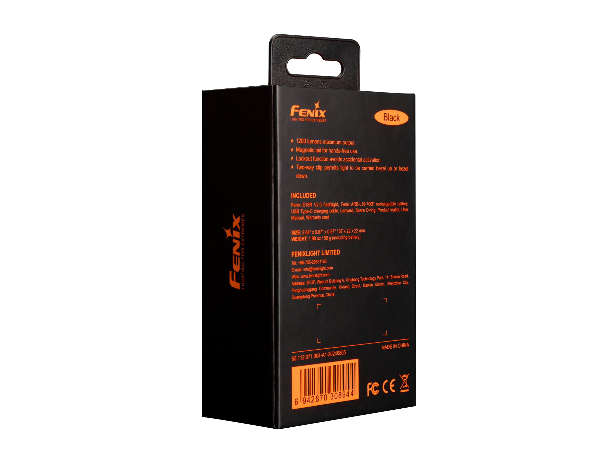 Fenix E18R V2 Rechargeable LED Flashlight