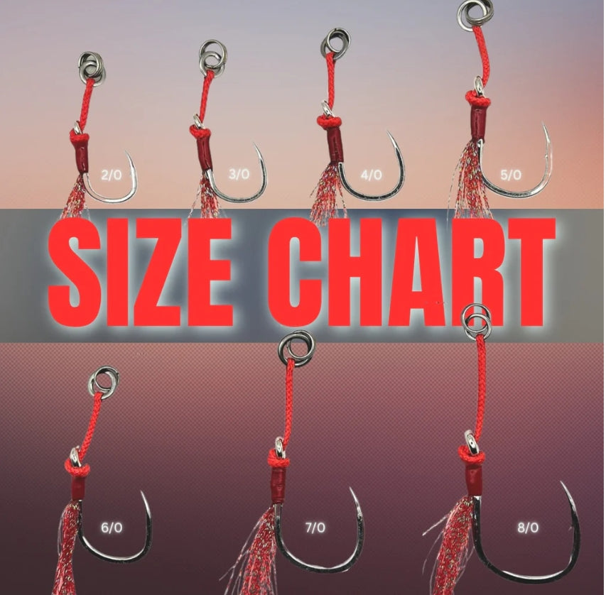 Pro Jigger™ Single Assist Hooks With Triple Split Ring.