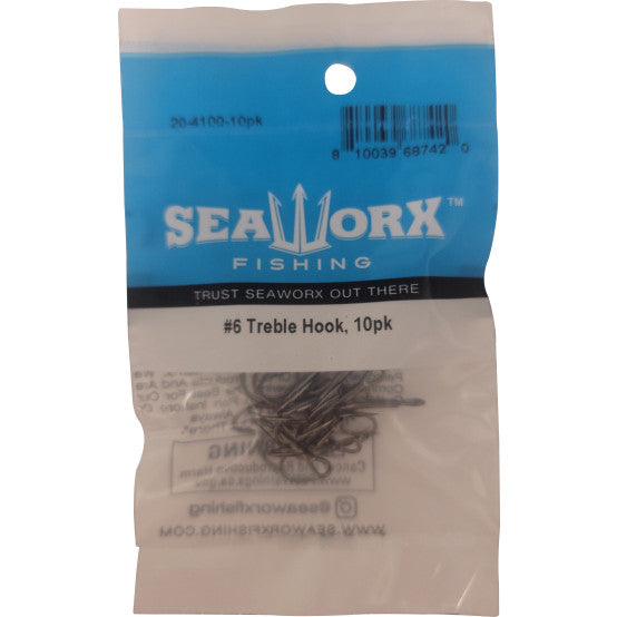 Seaworx Treble Hook 2X, 10 pack