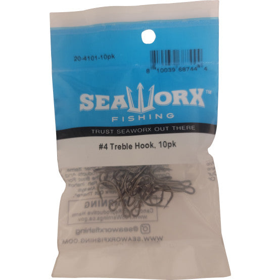 Seaworx Treble Hook 2X, 10 pack