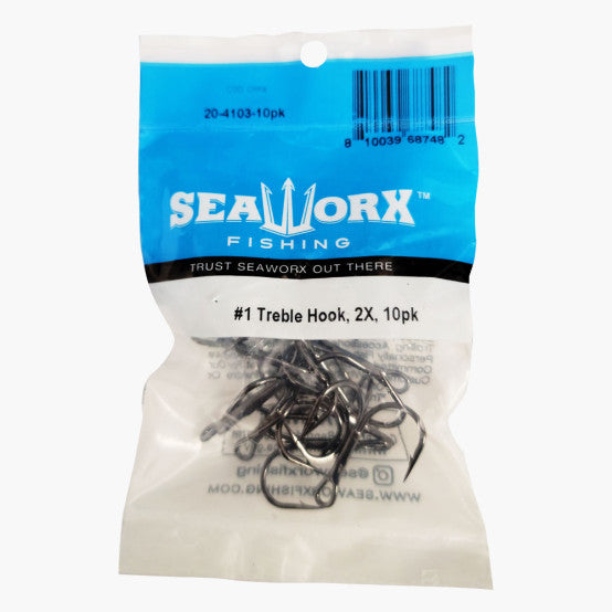 Seaworx Treble Hook 2X, 10 pack