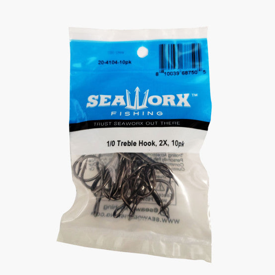 Seaworx Treble Hook 2X, 10 pack
