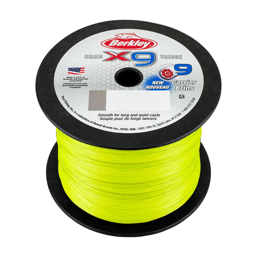 Berkley x9 Flame Green Braid - 10lb - 2188 yds - X9BBK10-GG [1486872]