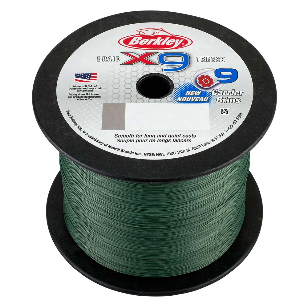 Berkley x9 Braid Low-Vis Green - 100lb - 2188 yds - X9BBK100-22 [1486844]