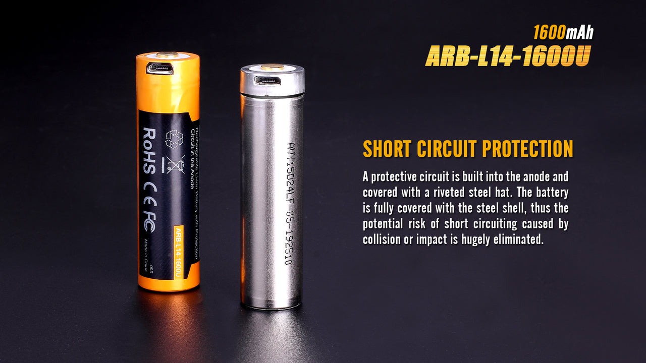 Fenix ARB-L14-1600U 1.5V USB Rechargeable Li-ion AA Battery