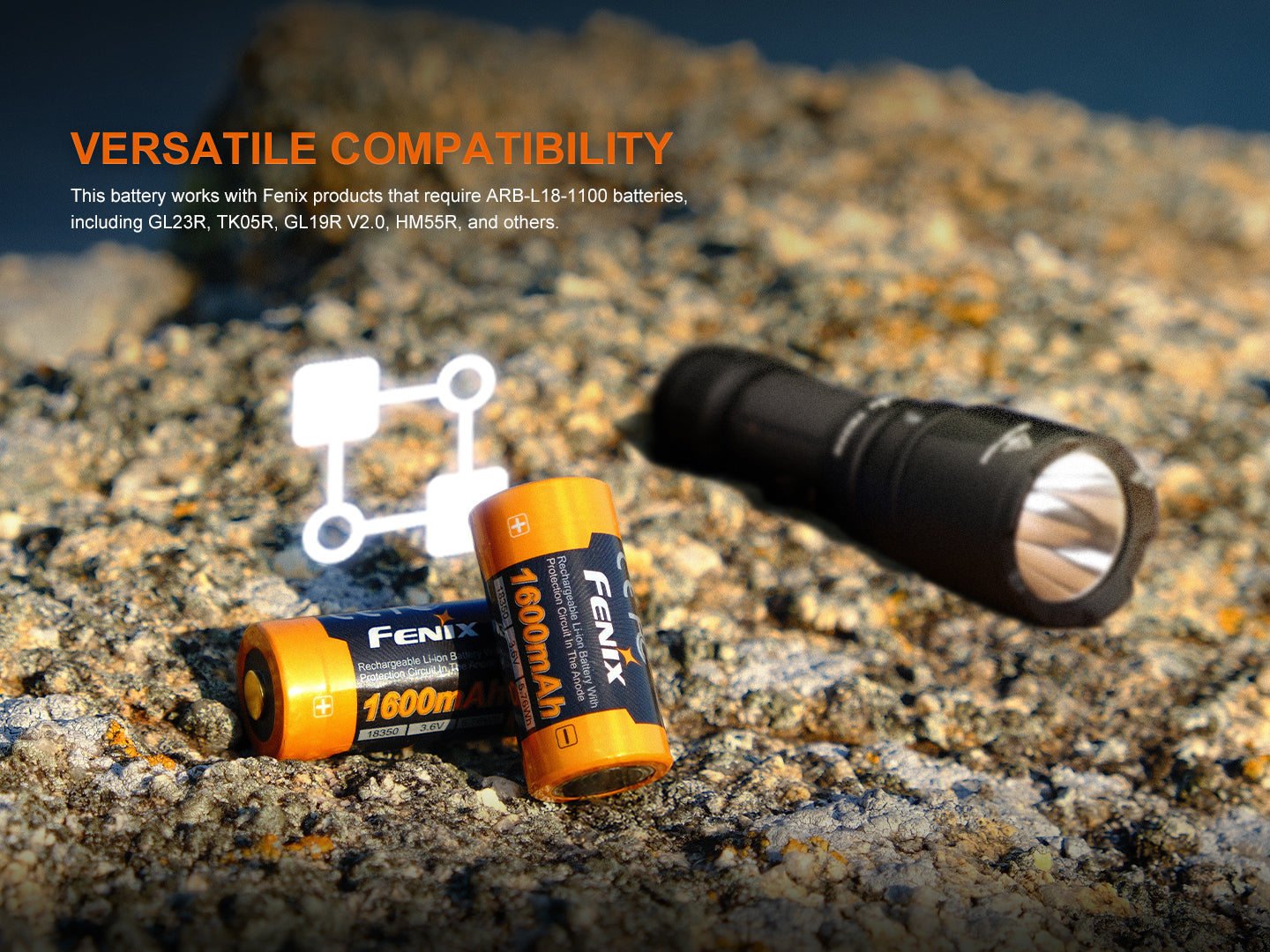 Fenix ARB-L18-1600 Rechargeable 18350 Battery