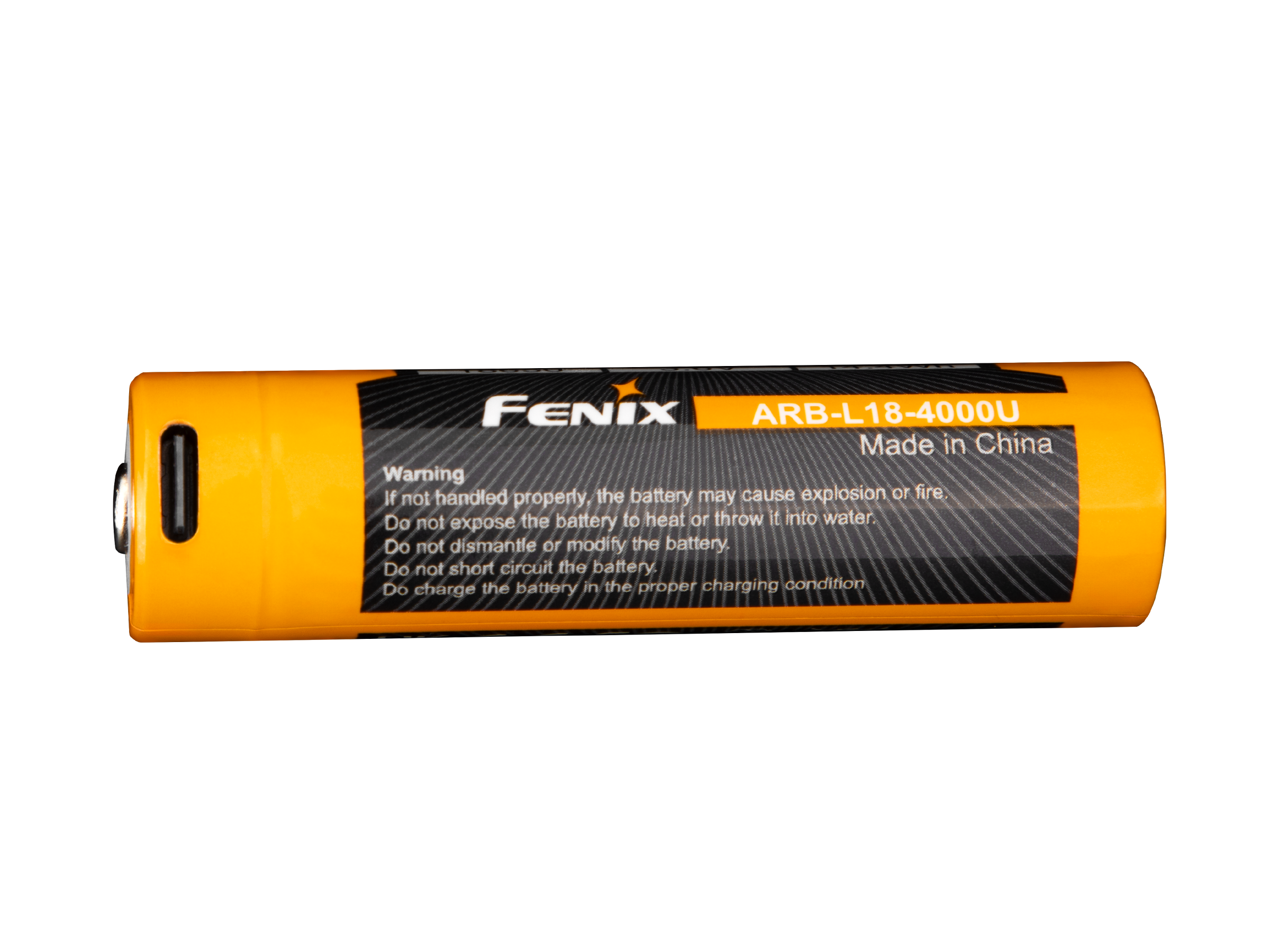Fenix ARB-L18-4000U High-Capacity USB Rechargeable 18650 Battery - 4000mAh