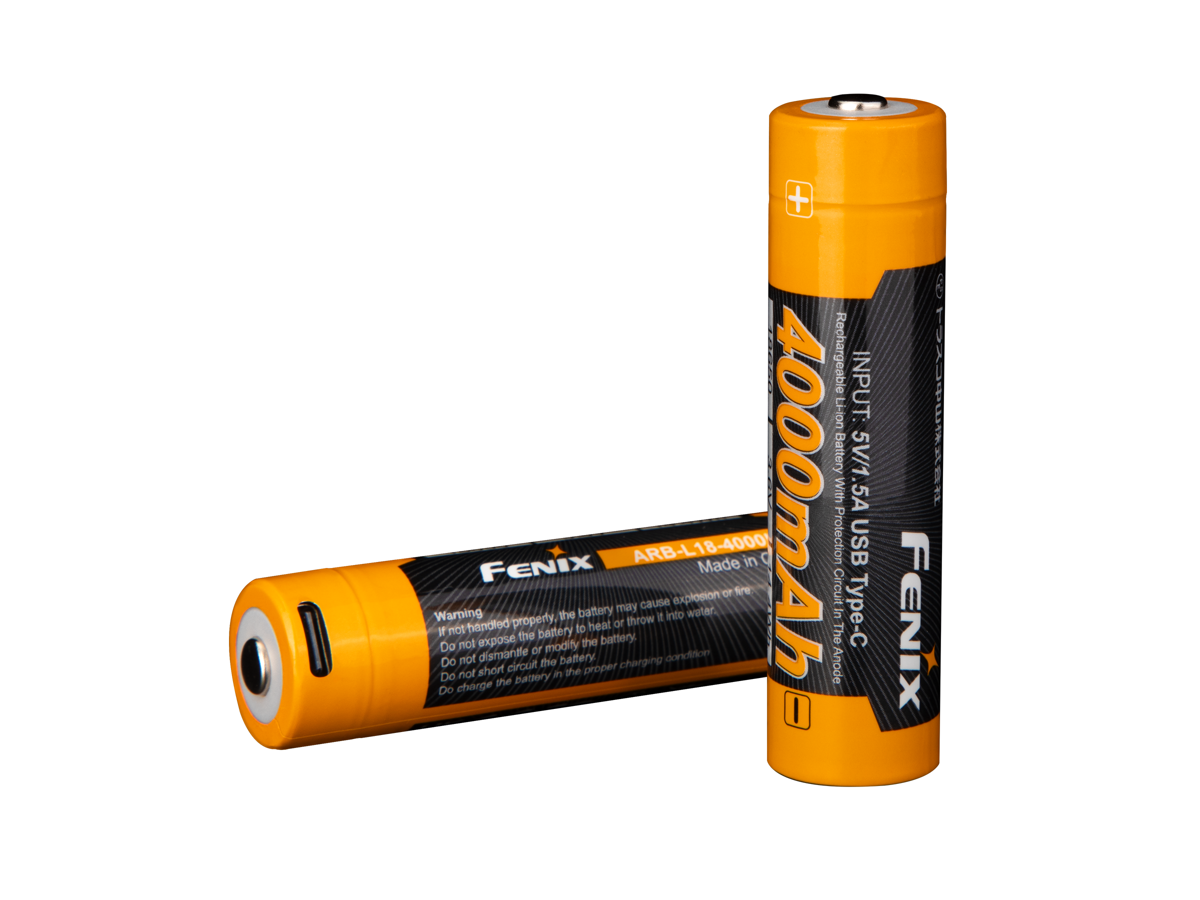 Fenix ARB-L18-4000U High-Capacity USB Rechargeable 18650 Battery - 4000mAh