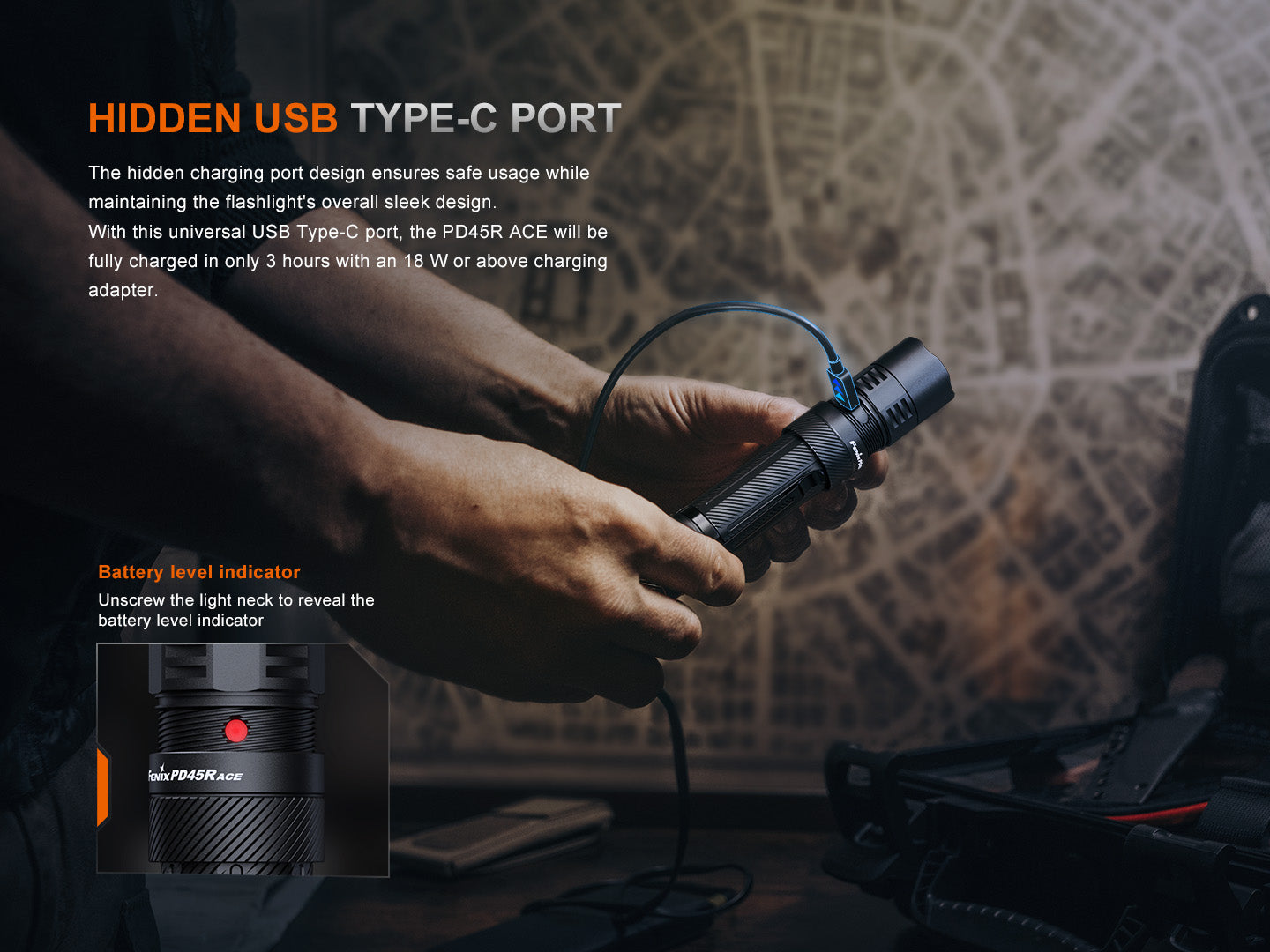 Fenix PD45R ACE Multi-Mode Tactical Flashlight