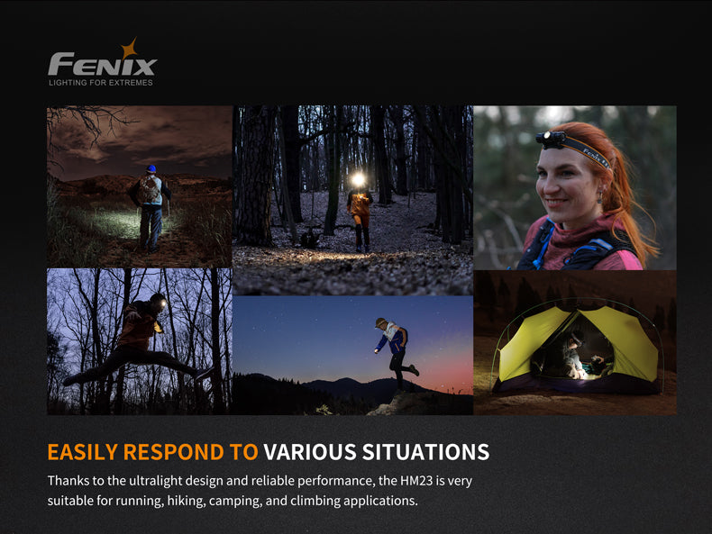 Fenix HM23 Compact Hiking and Running Headlamp - Discontinued