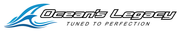 Logo of 'Ocean's Legacy' with a stylized wave design on a white background.