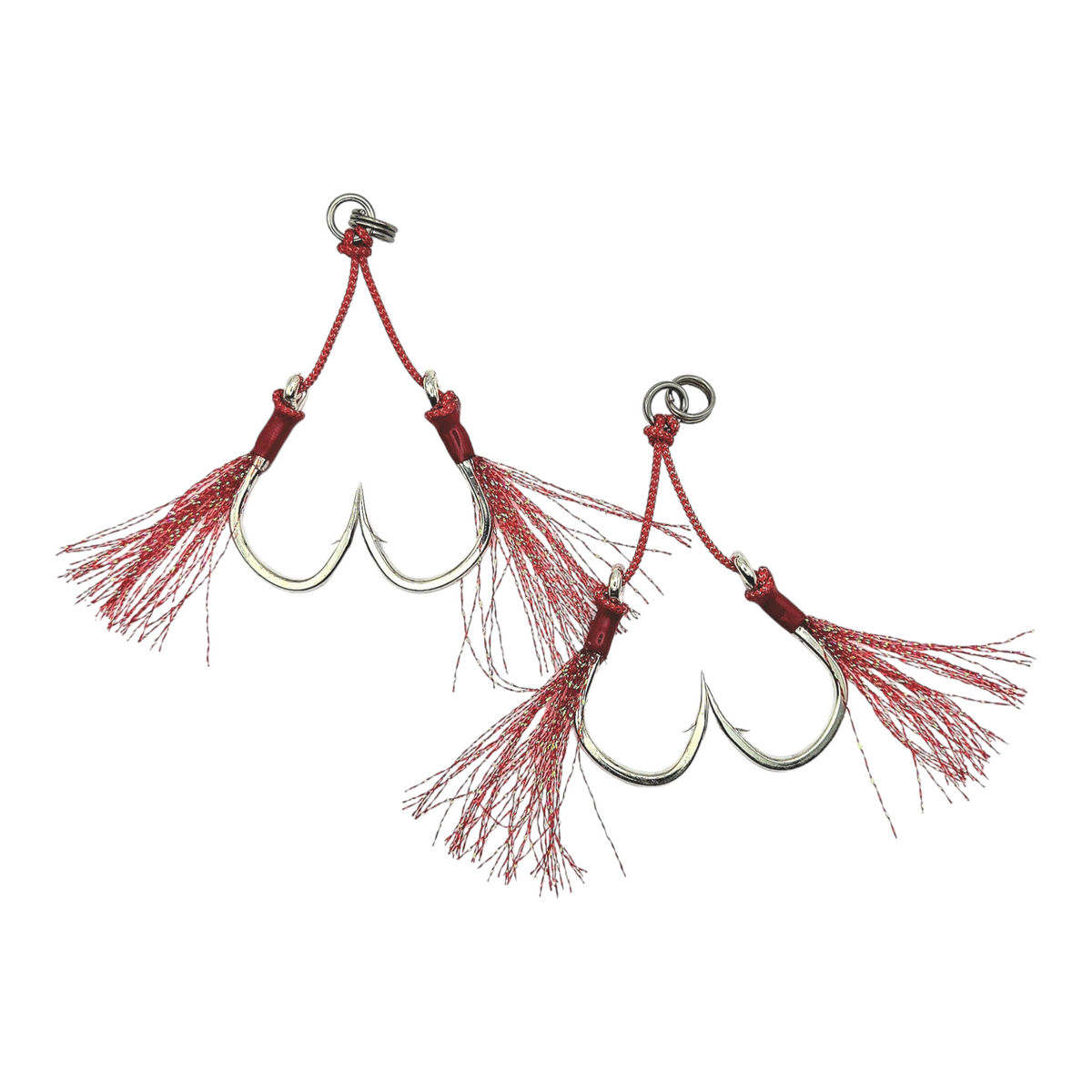 Pro Jigger Feathered Twin Assist Hooks