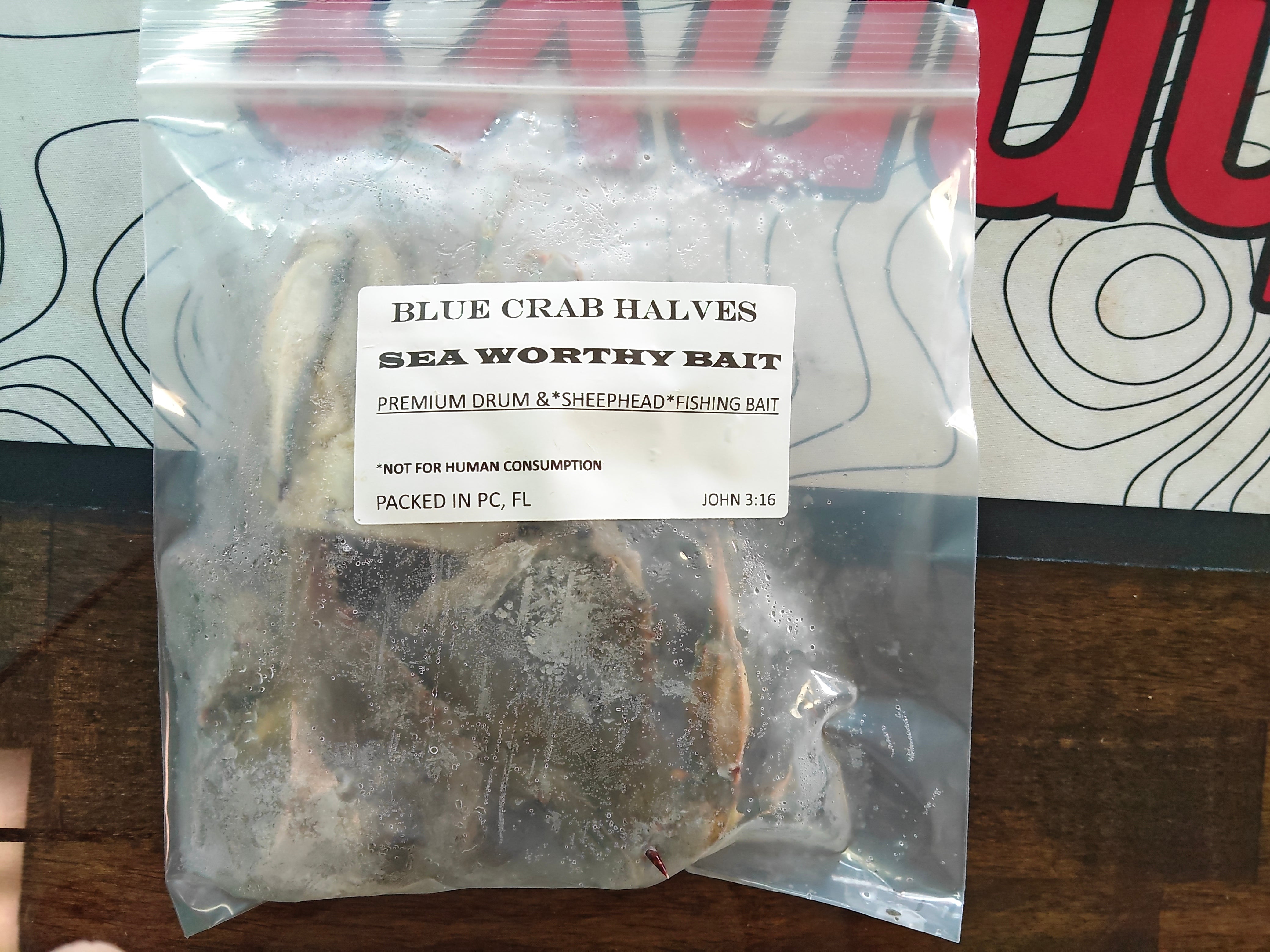 Blue Crab Halves, Frozen